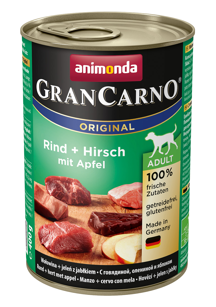 abb-animonda-grancarno-original-adult-82753 Animonda GranCarno Adult mit Rind + Hirsch + Äpfel 400 g