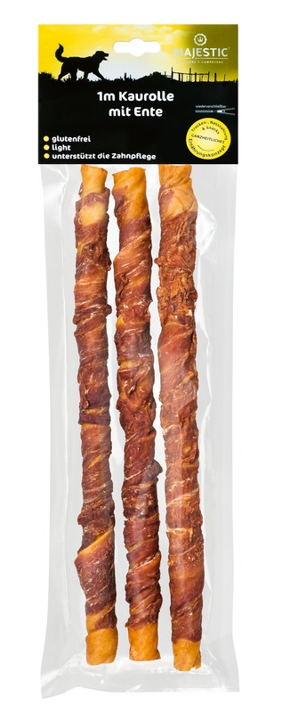 MAJESTIC-1-Meter-Kaurolle-mit-Ente_144987_SAGAFLOR_AG_Web_4056727114793 Majestic 1 Meter Kaurolle mit Ente 315 g