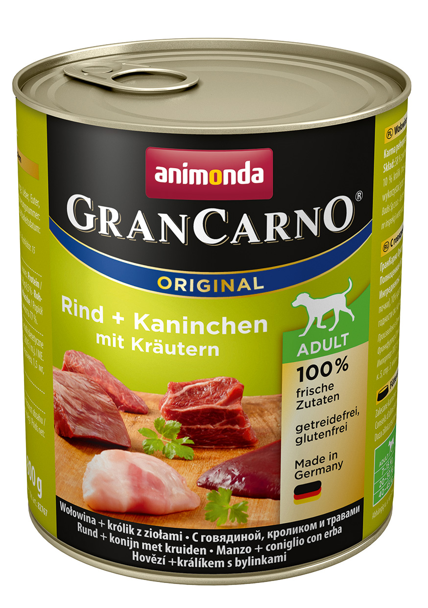 abb-animonda-grancarno-original-adult-82767 Animonda GranCarno Adult mit Rind + Kaninchen + Kräuter 800 g