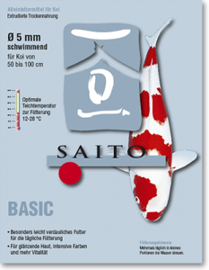 saito-futter-big-basic-233x300 Saito Basic 5 mm Koifutter schwimmend