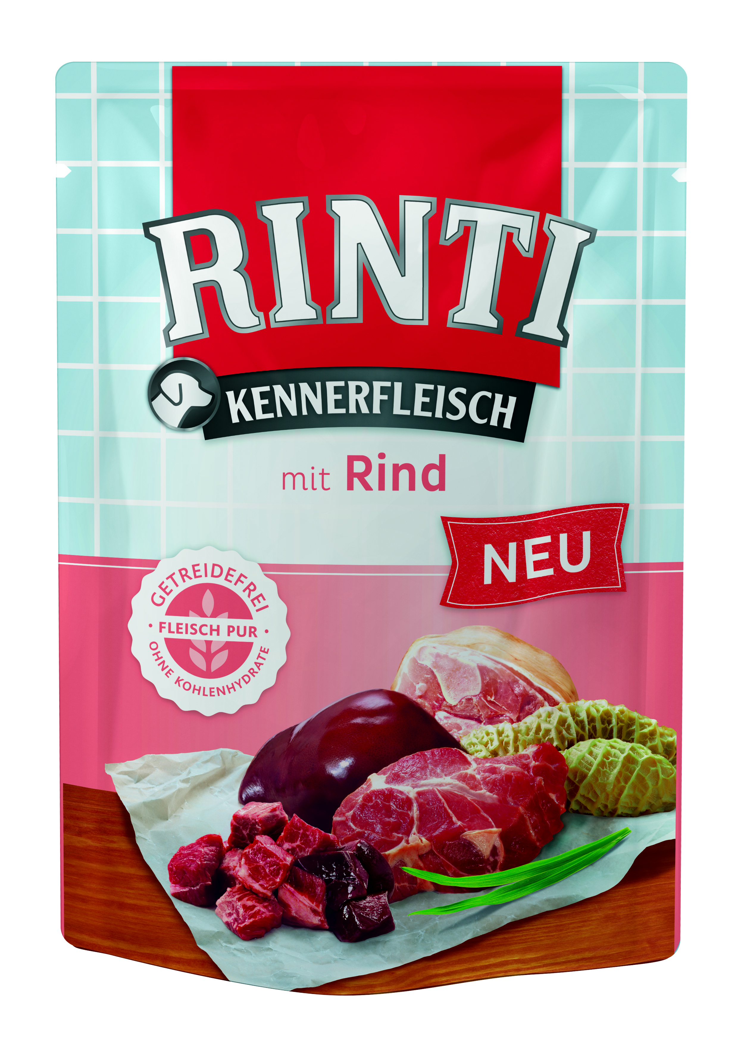Kennerfleisch_Pouch_Rind_1119 Rinti Kennerfleisch Portionsbeutel 400 g versch. Sorten