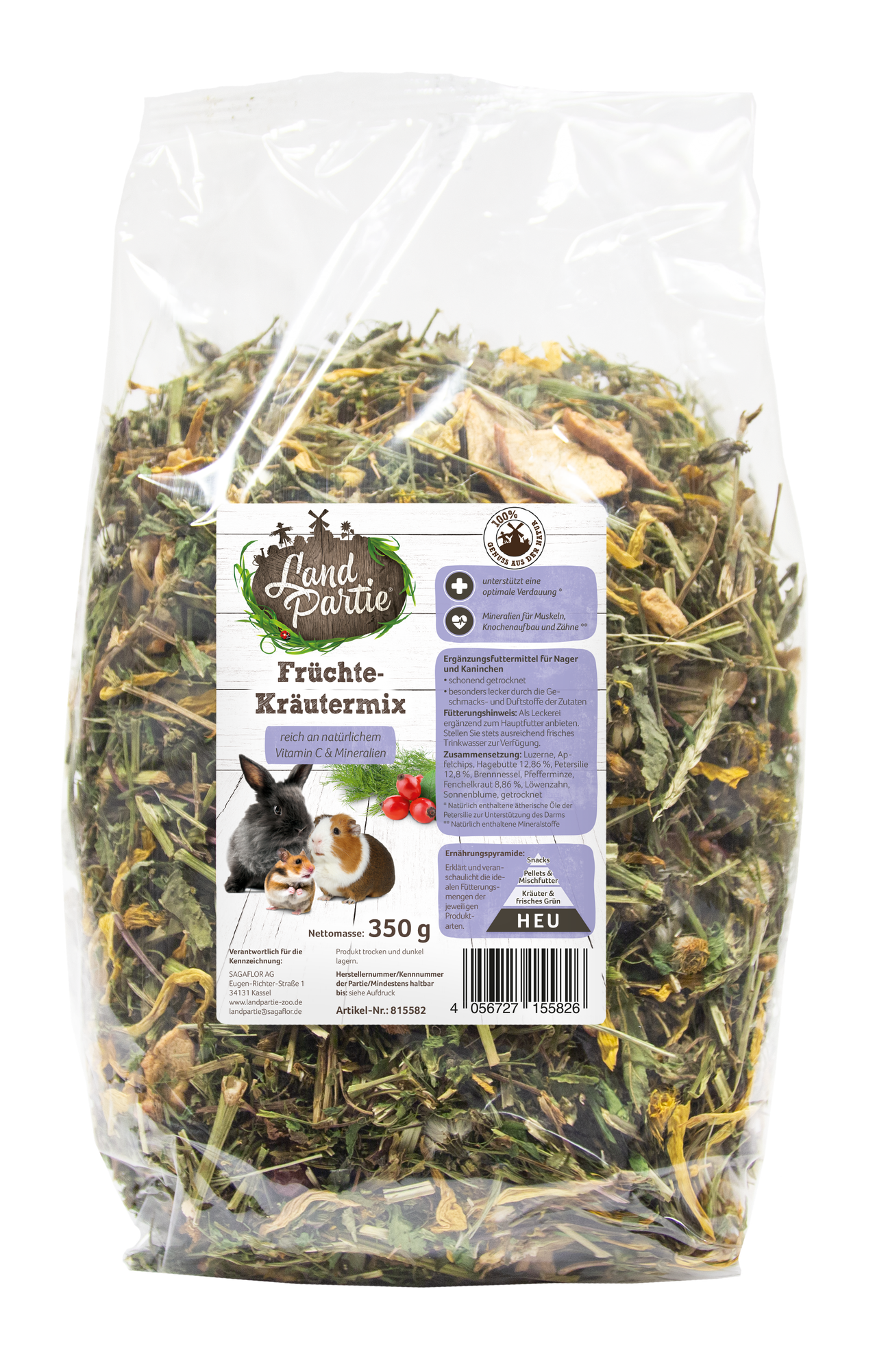 LandPartie Früchte-Kräutermix Nachfüllpack 350 g