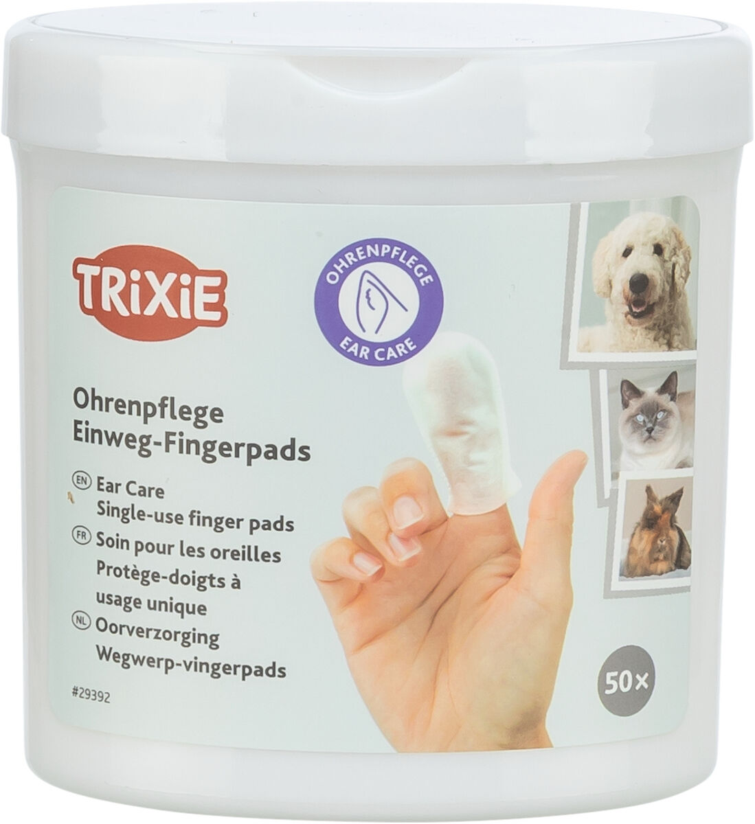 Trixie Ohrenpflege Einweg Fingerpads EAR CARE 50 Stück