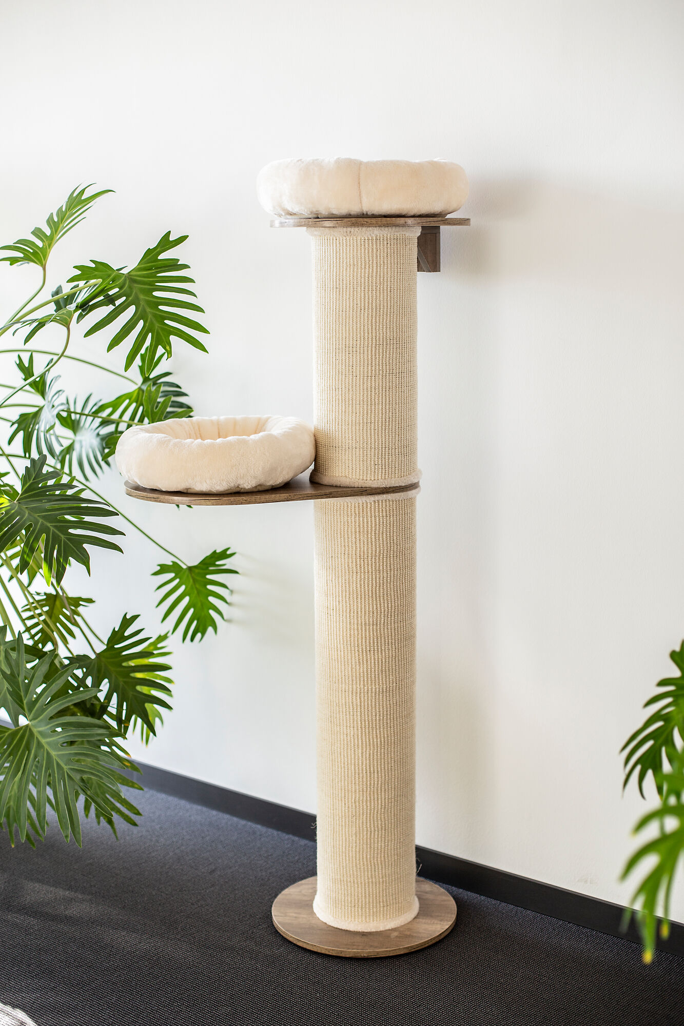 Azoona-Kratzbaum-Minimus-cremeweiss-160-cm Azoona Kratzbaum  Minimus cremeweiß 160 cm