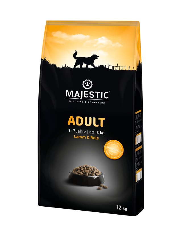 MAJESTIC-ADULT-ab-10kg-Lamm-Reis-12kg_110176_SAGAFLOR_AG-Web Majestic Adult Lamm & Reis 12 Kg