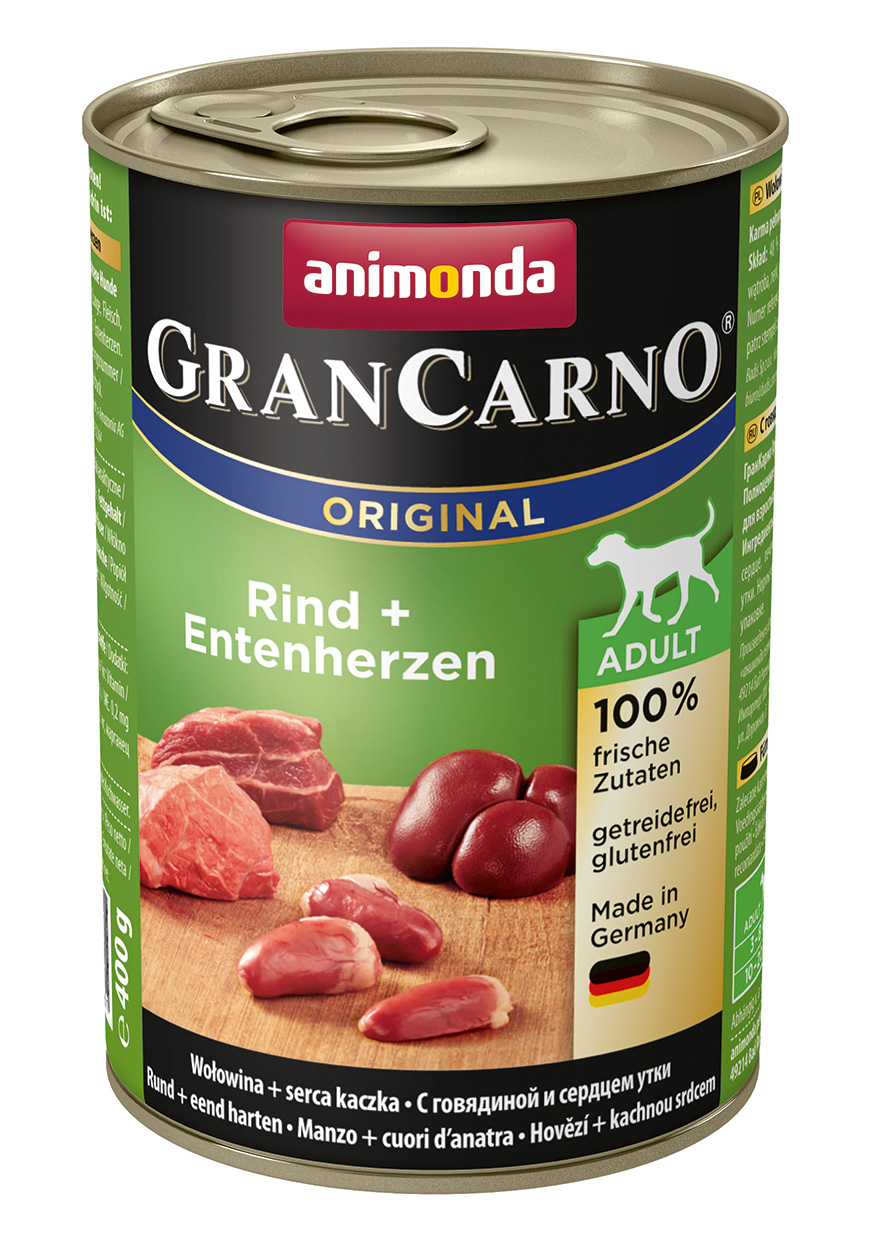 abb-animonda-grancarno-original-adult-82746 Animonda GranCarno Adult mit Rind + Entenherzherz 400 g
