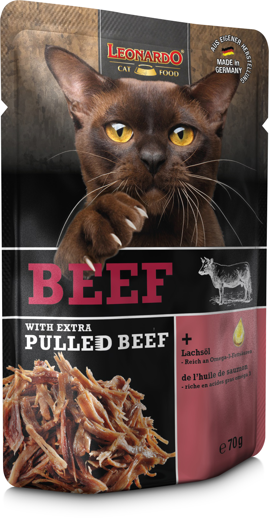 Leonardo Pulled Beef 70 g Beutel