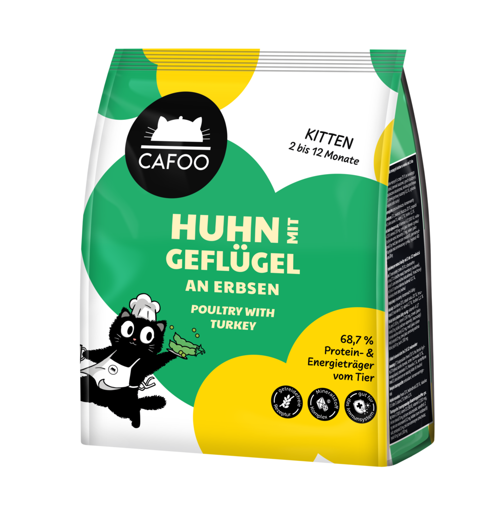CAFOO Kitten Huhn & Geflügel an Erbsen CAFOO Kitten Huhn & Geflügel an Erbsen