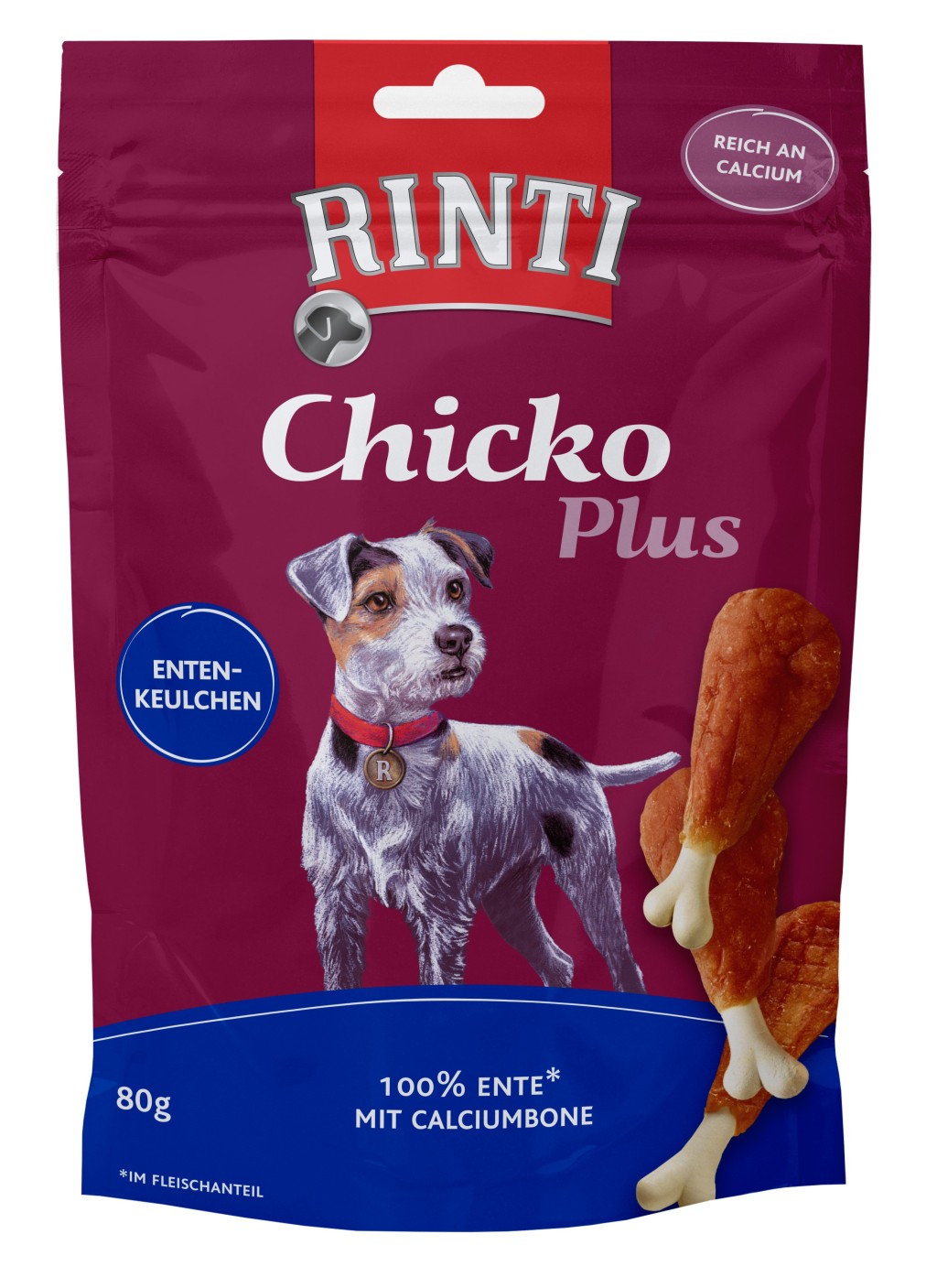 Rinti Chicko Plus Entenkeulchen 80 g Rinti Chicko Plus Entenkeulchen 80 g