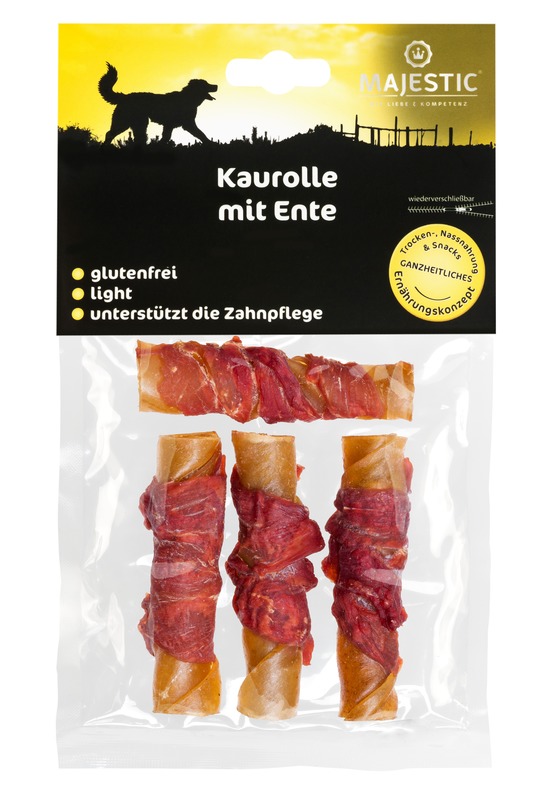 MAJESTIC-Kaurolle-mit-Ente-90g-_147392_SAGAFLOR_AG-Web Majestic Kaurolle mit Ente 90 g