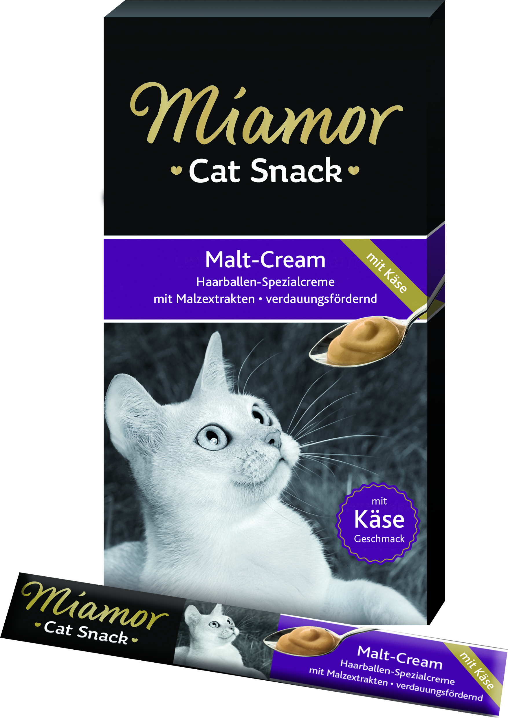 74307_Mia-CaCo_MaltCream_Kaese Miamor Cat Confect Malt-Cream und Käse 6x15 g