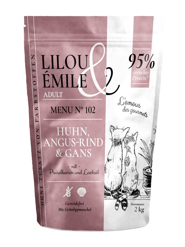 Lilou & Émile Adult Menu No. 102  Huhn, Angus-Rind und Gans