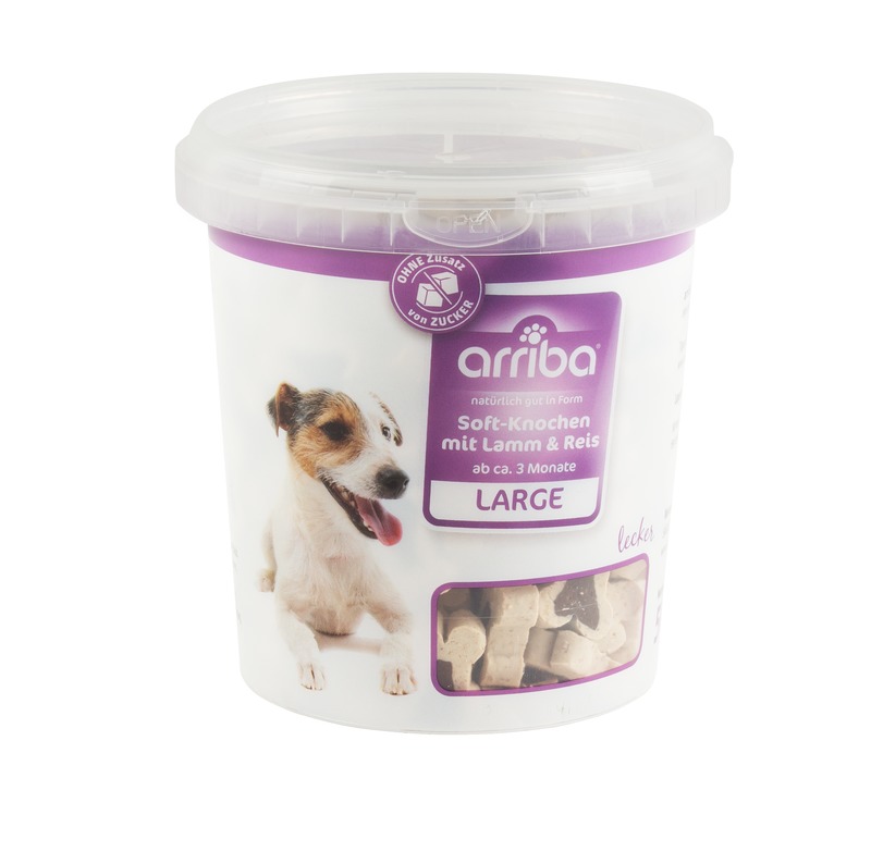 Arriba Soft Knochen Large mit Lamm und Reis 500 g