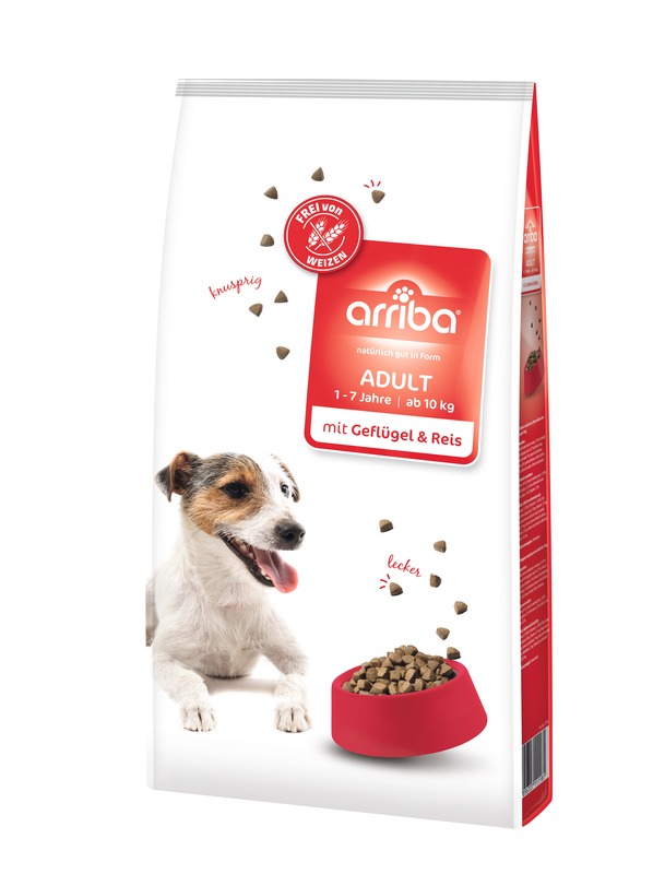 arriba-ADULT-ab-10kg-Gefl-1-4-gel-Reis-12kg_133393_SAGAFLOR_AG-Web Arriba Adult Geflügel & Reis 12 Kg
