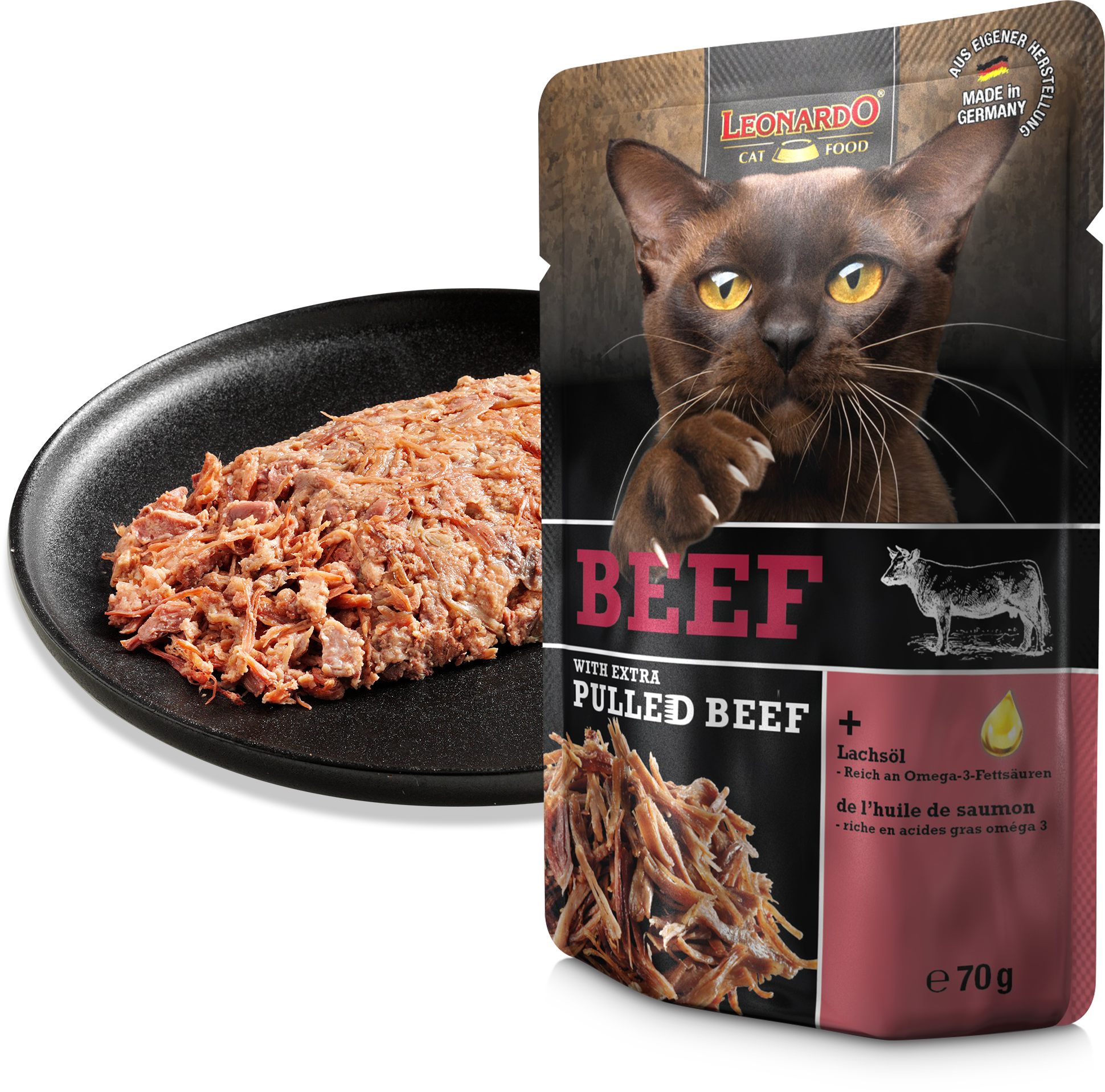 Leonardo Pulled Beef 70 g Beutel