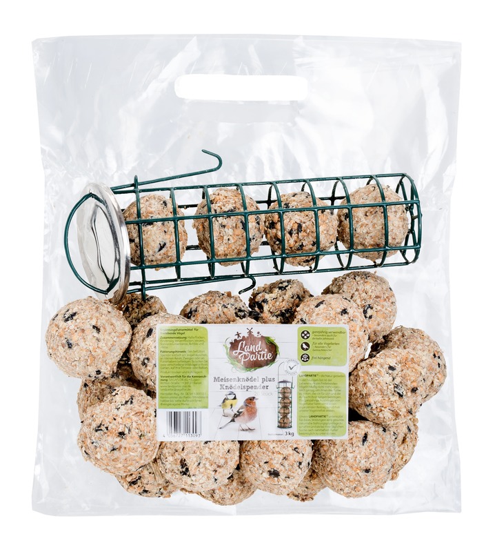LandPartie-20-Meisenkn-del-plus-Kn-delspender_135297_SAGAFLOR_AG_Web_4056727113093 LandPartie Meisenknödel ohne Netz 20 Stk im Spender