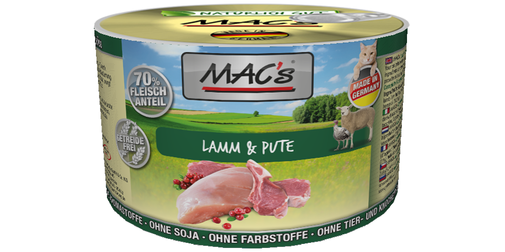 MACs_Cat_LammPute_200g Macs Dose Lamm + Pute 200 g