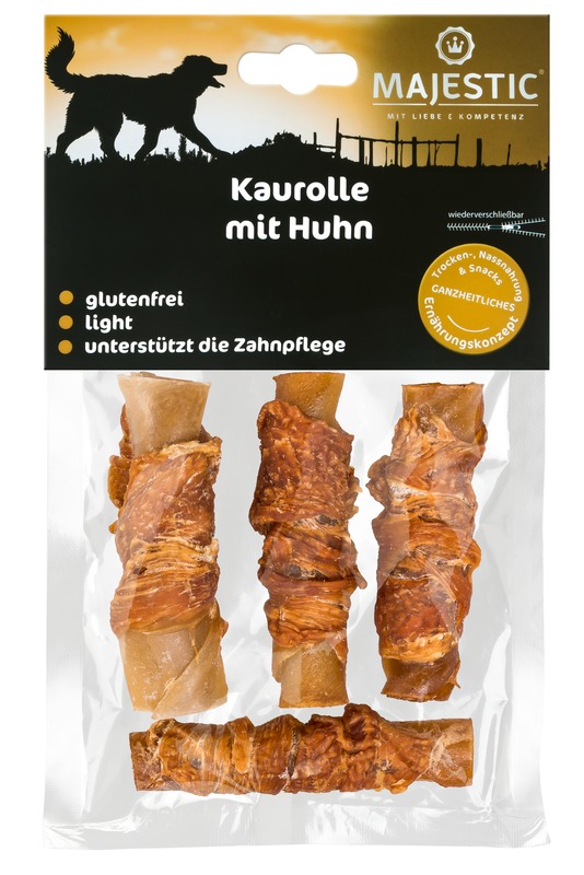 MAJESTIC-Kaurolle-mit-Huhn_155787_SAGAFLOR_AG-Web Majestic Kaurolle mit Huhn 90 g