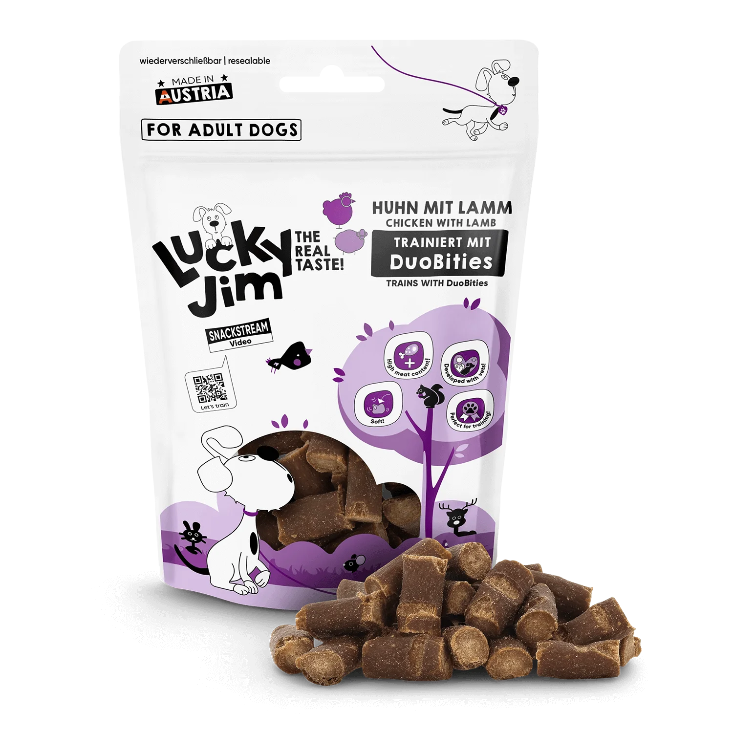 Lucky Jim DuoBities Huhn mit Lamm 70 g