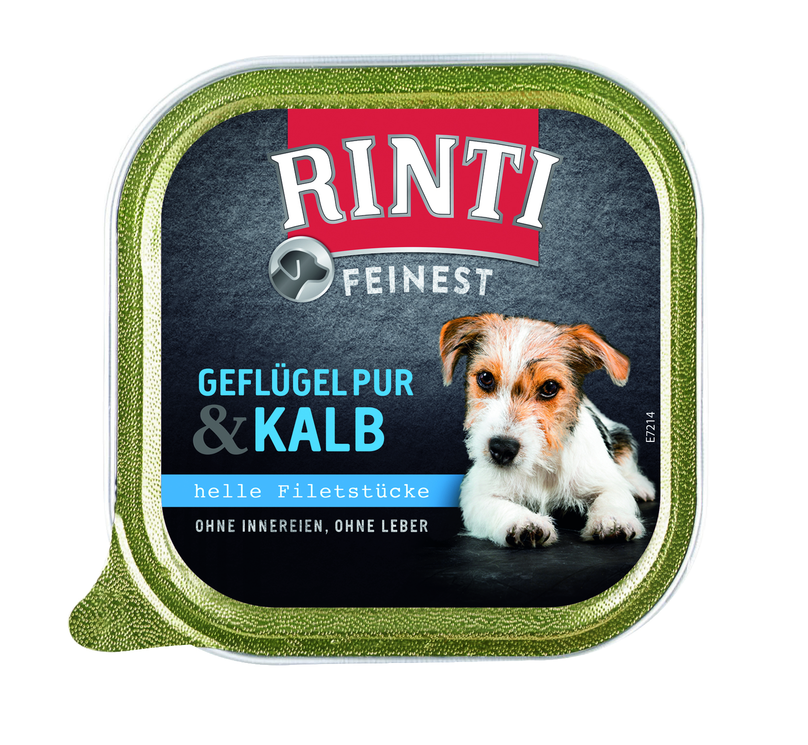 92134_Rinti_Feinest_GeflKalb Rinti Feinest Adult 150 g Schale versch. Sorten